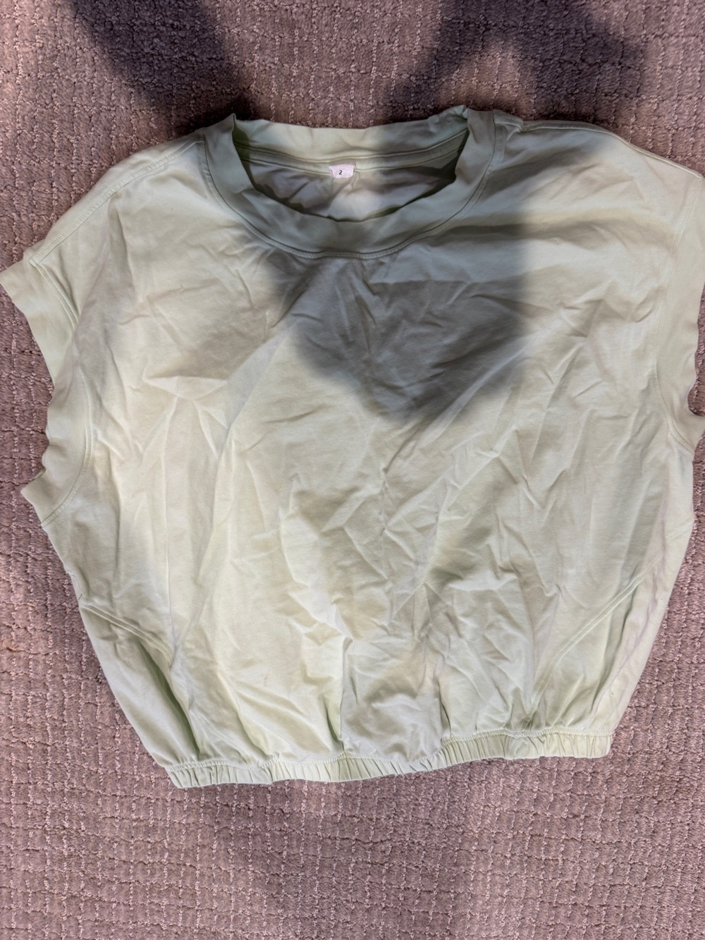 lululemon athletica Sage Green Elastic-Hem Tank